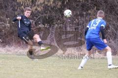 Freundschaftsspiel - Saison 2025/26 - SV Menning - SV Manching - Timo Jung (Nr.21 - SV Manching) - Hermann Zagler blau Menning  - Foto: Meyer Jürgen