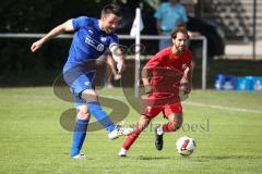 Kreisliga - Saison 2026/27- TSV Großmehring - SV Zuchering - Sebastian Eisenberger blau Großmehring - Nico Ziegler rot Zuchering - Foto: Meyer Jürgen