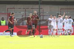 3.Liga - Saison 2023/2024 - SC Verl - FC Ingolstadt 04 - Der 1:0 Treffer durch Lars Lokotsch (Nr.13 - Verl) - jubel -  - Foto: Meyer Jürgen