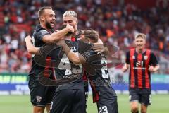 3. Liga; FC Ingolstadt 04 - SV Waldhof Mannheim; Tor Jubel Treffer 1:0 Felix Keidel (43, FCI) Moritz Seiffert (23, FCI) Dennis Borkowski (7, FCI) David Kopacz (29, FCI) Benjamin Kanuric (8, FCI)