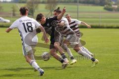 Kreisliga - Saison 2025/26- SV Karlskron - SV Kasing - Fabian Reichenberger weiss Kasing - Paul Dorschner schwarz Karlskron   - Foto: Meyer Jürgen