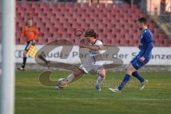 Bayernliga Nord - Saison 2025/26 - FC Ingolstadt 04 II - Würzburger FV - Damian  Coric (Nr.17 - FC Ingolstadt II) - Steffen Krautschneider blau Würzburg - Foto: Meyer Jürgen