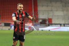 3. Liga; FC Ingolstadt 04 - Energie Cottbus; Tor Jubel Treffer Sebastian Grönning (11, FCI) und David Kopacz (29, FCI) jubelt