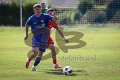 Kreisliga - Saison 2026/27- TSV Großmehring - SV Zuchering - Leander Friedl rot Zuchering - Denis Hirschinger blau Großmehring - Foto: Meyer Jürgen