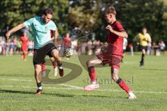 Toto-Pokal; FSV Harthof München - FC Ingolstadt 04; Frederik Christensen (11, FCI) Zweikampf Kampf um den Ball