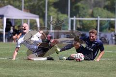 Kreisklasse - Saison 2024/25- TSV Gaimersheim II - TSV Etting  - Moritz Heckl weiss Gaimersheim - Sascha Depner blau Etting - Foto: Meyer Jürgen