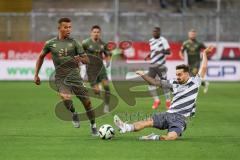 3. Liga; SV Sandhausen - FC Ingolstadt 04; Marcel Costly (22, FCI) Zweikampf Kampf um den Ball Ehlich Christoph (3 SVS)