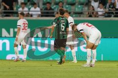 3.Liga - Saison 2023/2024 - Preußen Münster - FC Ingolstadt 04 - Das Spiel ist aus - Yannick Deichmann (Nr.20 - FCI) -  - Foto: Meyer Jürgen