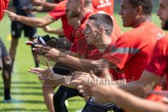 3. Liga; FC Ingolstadt 04 - Trainingslager, Allgäu, gute Laune, Felix Keidel (43, FCI)