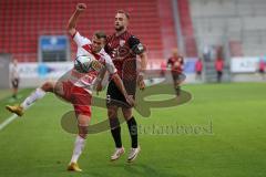 Toto-Pokal - Saison 2023/2024 - FC Ingolstadt 04 - Jahn Regensburg - David Kopacz (Nr.29 - FCI) .- Benedikt Saller (Nr.6 - Regensburg) - Foto: Meyer Jürgen