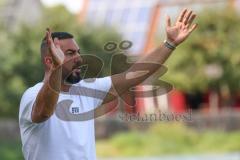 Bezirksliga - Saison 2024/25 - SV Manching - TSV Jetzendorf - Trainer Serkan Demir (SV Manching) - XXXXX - Foto: Meyer Jürgen