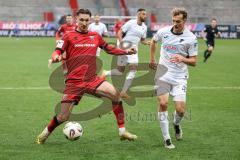 3. Liga; FC Ingolstadt 04 - TSG Hoffenheim II; Julian Kügel (29, FCI) Lührs Yannik (49 TSG)