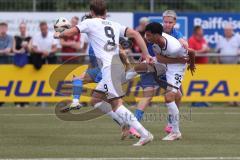 Toto - Pokal - Saison 2024/25 - DJK Hein - FC Ingolstadt 04 -  - Davide Sekulovic (Nr.33 - FCI) - Lukas Elbert (Nr.10 - DJK Hain) - Foto: Meyer Jürgen