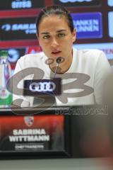 3. Liga; FC Ingolstadt 04 - Alemannia Aachen; Pressekonferenz Interview Cheftrainerin Sabrina Wittmann (FCI)