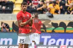 3. Liga; SG Dynamo Dresden - FC Ingolstadt 04; vor dem Spiel Arian Llugiqi (25, FCI)