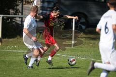 Kreisliga - Saison 2026/27 - TSV Großmehring - SV Kasing - Emre Erbas rot Kasing - Maximilian Samweber weiss Großmehring - Foto: Meyer Jürgen