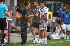 3. Liga - Saison 2026/27 - Victoria Köln - FC Ingolstadt 04  - Cheftrainerin Sabrina Wittmann (FCI) - Emre Gül (Nr.5 - FCI) - Foto: Meyer Jürgen