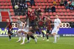 3. Liga; FC Ingolstadt 04 - Erzgebirge Aue; Torchance verpasst Sebastian Grönning (11, FCI) Nkansah Steffen (24 Aue) Majetschak Erik (13 Aue) Mladen Cvjetinovic (19, FCI)