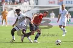 3. Liga; SpVgg Unterhaching - FC Ingolstadt 04; Bryang Kayo (48, FCI) Zentrich Viktor (2 SpVgg)