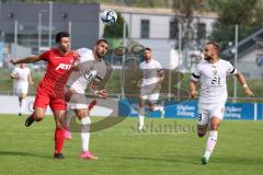 3. Liga; FC Ingolstadt 04 - Trainingslager, Testspiel, FC Kottern; Zweikampf Kampf um den Ball Pascal Testroet (37, FCI) David Kopacz (29, FCI)