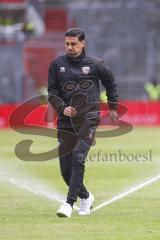 3. Liga; Energie Cottbus - FC Ingolstadt 04; Halbzeitpause Co-Trainer Fabian Reichler (FCI)