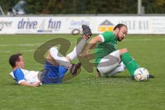 Toto-Pokal - Saison 2023/2024 - FC Gerolfing - TSV Rohrbach - Den Lovric grün Gerolfing - Maximilian Amper
 blau Rohrbach - Foto: Meyer Jürgen