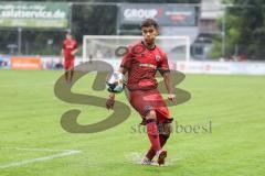 Toto Pokal; FC Sportfreunde Schwaig - FC Ingolstadt 04; Yann Sturm (7, FCI) Regen Pfützen