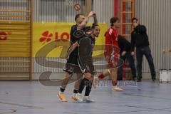 Lotto Bayern Hallencup - Finale - Lindenkreuzhalle Saison 2024/25 - FC Türk Sport Garching - Türk SV Ingolstadt - Thomas Schreiner schwarz Türk Sport Garching - jubel -  - XXXXX - Foto: Meyer Jürgen