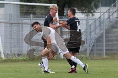 Bayernliga Nord - Saison 2024/25 - FC Ingolstadt 04 II - TSV Karlburg - Der 2:0 Führungstreffer durch Luca Lechner (Nr.5 - FCI U21) - jubel - - XXXXX - Foto: Meyer Jürgen