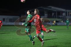 Landesliga - Saison 2024/25 - SV Manching - TSV Dachau - Stefan Müller (Nr.7 - SV Manching) - Barin Berkant  rot Dachau - Foto: Meyer Jürgen