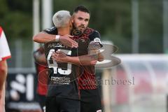 Testspiel; FC Ingolstadt 04 - FSV Zwickau; Thomas Rausch (45, FCI) Tor Jubel Treffer 2:0 mit Pascal Testroet (37, FCI)