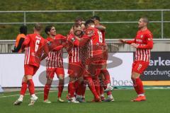 3. Liga; FSV Zwickau - FC Ingolstadt 04; Tor Jubel Treffer Zwickau jubelt, Schneider Jan-Marc (9 FSV) 2:0