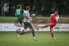 Landesliga - Saison 2026/27 - SV Manching - SC Cosmos Aystetten - Der 1:1 Ausgleichstreffer durch Sebastian  Graßl (Nr.10 - SV Manching) - Mrozek Daniel TW Aystetten - jubel - XXXXX - Foto: Meyer Jürgen