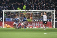 3. Liga; Arminia Bielefeld - FC Ingolstadt 04; Tor Jubel Treffer Oppie Louis (4 AB) 1:0, Torwart Marius Funk (1, FCI) am Boden, Großer Maximilian (19 AB) Lukas Fröde (34, FCI) Mladen Cvjetinovic (19, FCI) Biankadi Merveille (17 AB)