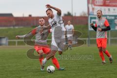 2023_11_12 - Bezirksliga - Saison 2023/24 - TSV Gaimersheim - SK Srbija München - Thomas Schreiner (Nr.27 - Gaimersheim) - Milos Vasiljevi München - Foto: Meyer Jürgen