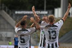 3. Liga - Saison 2026/27 - 1. FC Saarbrücken - FC Ingolstadt 04  - Der 0:1 Führungstreffer durch Lars Lokotsch (Nr.13 - FCI) - jubel - XXXXX - Foto: Meyer Jürgen