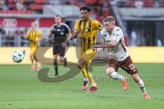 3. Liga; FC Ingolstadt 04 - Alemannia Aachen; Lars Lokotsch (13, FCI) Kapitänsbinde Motto: Gemeinsam Gutes Spiel Joel da Silva Kiala (37 AA)