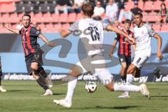 3. Liga; FC Ingolstadt 04 - Rot-Weiss Essen; Max Besuschkow (17, FCI) Müsel Torben (26 RWE) Kaparos Jimmy (8 RWE)