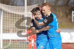 2.BL; Testspiel; FC Ingolstadt 04 - FC Wacker Innsbruck; Tor Jubel Treffer Dennis Eckert Ayensa (7, FCI) Christian Gebauer (22, FCI)