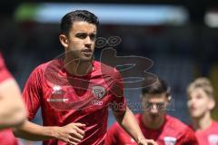3. Liga; TSV 1860 München - FC Ingolstadt 04; Fredrik Carlsen (8, FCI) vor dem Spiel
