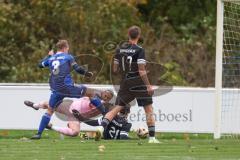 Bezirksliga - Saison 2025/26 - TSV Ober./Unterhaunstadt -  TSV Gaimersheim - Domenic Raimann (Nr.26 - TSV Gaimersheim) - Ali Cakmakci Torwart Ober/Unterhstadt - Oliver Günther blau Ober/Unterh.stadt - Foto: Meyer Jürgen