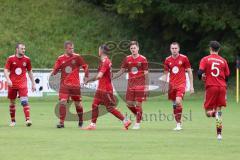 Kreisliga - Saison 2024/25- SV Kasing - SV Eitensheim - Der 1:2 Anschlusstreffer per Elfmeter verwandelt durch Tobias Dietze rot Eitensheim - jubel - Foto: Meyer Jürgen