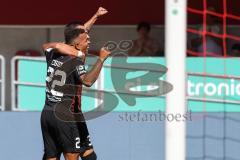 3. Liga; FC Ingolstadt 04 - Hallescher FC; Tor Jubel Treffer Marcel Costly (22, FCI) Pascal Testroet (37, FCI)