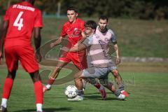Kreisliga - Saison 2026/27 - SV Zuchering - VFB Eichstätt II - Leander Friedl rot Zuchering - Niklas Matzel rosa Eichstätt II  #16 - Reybek Khashumov rosa Eichstätt II  #25  - Foto: Meyer Jürgen