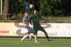 Testspiel - Saison 2025/26 - SV Manching - TSV Gaimersheim - Nico von Swiontek Brzezinski (Nr.17 - TSV Gaimersheim) - Daniel Schweiger (Nr.11 - SV Manching) - Foto: Meyer Jürgen