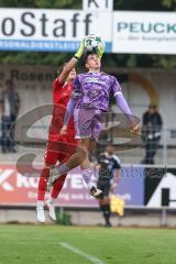 Toto-Pokal; SV Wacker Burghausen - FC Ingolstadt 04; Emre Gül (5, FCI) Torchance verpasst Noel Kaiser (22 SVWB) hält