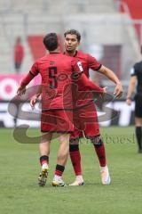 3. Liga; FC Ingolstadt 04 - SV Waldhof Mannheim; Tor Jubel Treffer Emre Gül (5, FCI) Yann Sturm (7, FCI)
