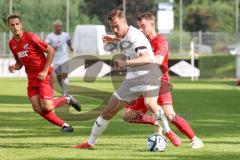 3. Liga; FC Ingolstadt 04 - Trainingslager, Testspiel, FC Kottern; Zweikampf Kampf um den Ball Jannik Mause (7, FCI)