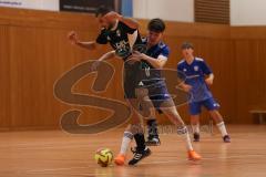 Hallenturnier Gaimersheim - Saison 2025/26 - TSV Gaimersheim - DJK Ingolstadt - Nicolae Nechita schwarz Gaimersheim - Vincent Amann blau DJK - Foto: Meyer Jürgen