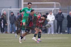 Bayernliga Nord - Saison 2024/25 - FC Ingolstadt 04 II - VFB Eichstätt - Aurel Kuqanaj (Nr.27 - FCI U21) - Johann Chirinos (Nr.13 - FCI U21) - Foto: Meyer Jürgen